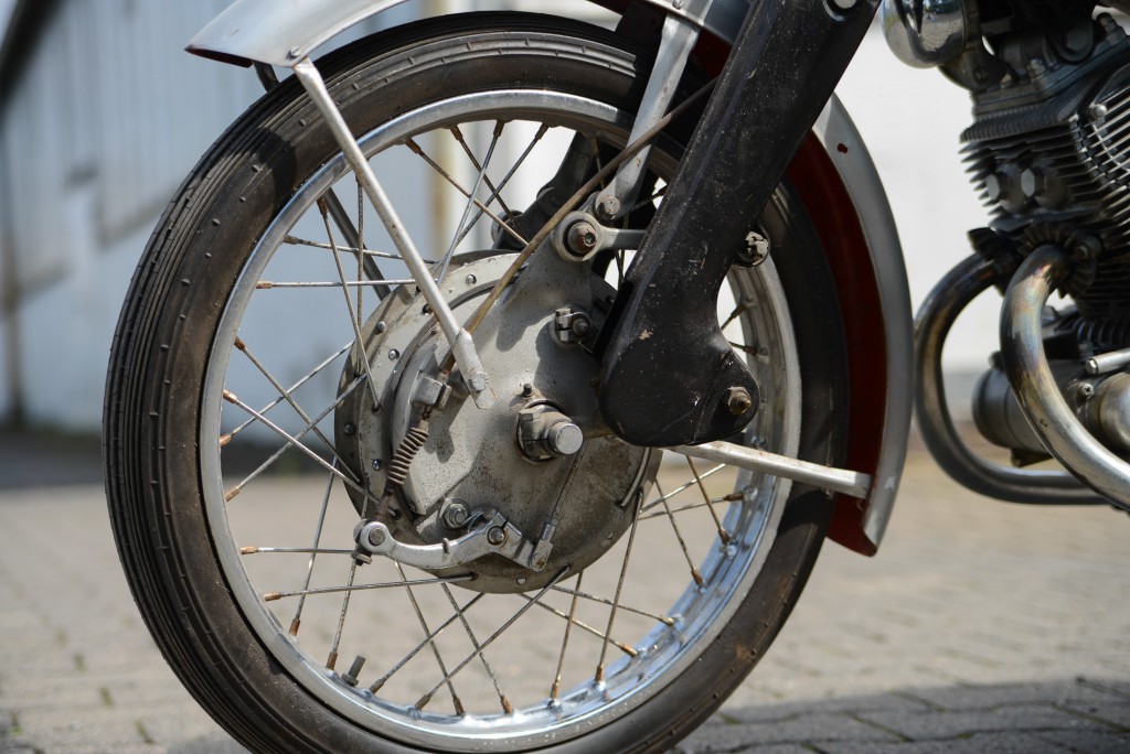 Duplex-Bremse der Honda CB 92