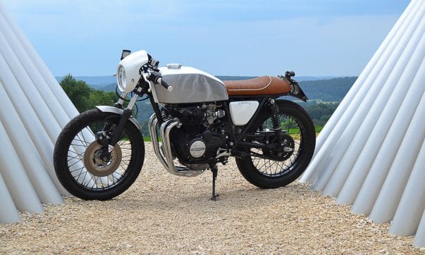 Cooler Honda CB 400 Four Café Racer von Pascal Locher Honda Café Racer