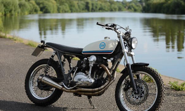 „MACACO-Racing“ Kawasaki W650 von Schlachtwerk Kawasaki W650