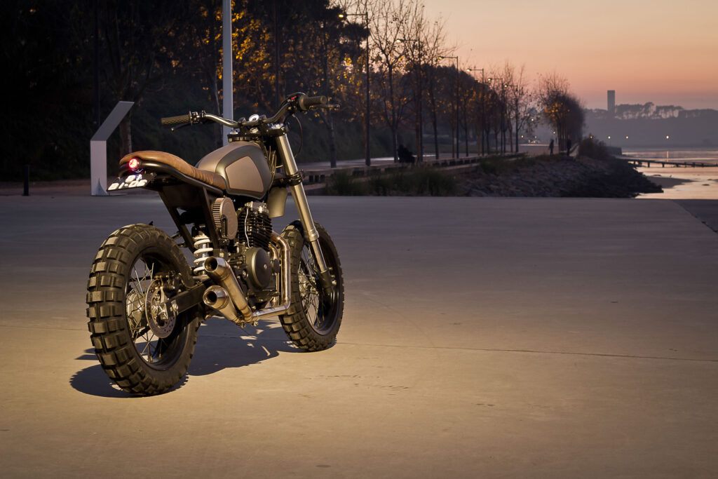 Die Honda ist nach erfolgtem Customizing der Portugiesen nicht wieder zu erkennen