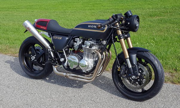 Honda CB 550 Four Café Racer vom Chiemsee Honda CB 550 Four Café Racer