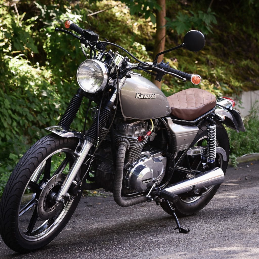 Aufgrund der Rahmengeometrie war der Kawasaki Z 440 Umbau nicht als Café Racer machbar