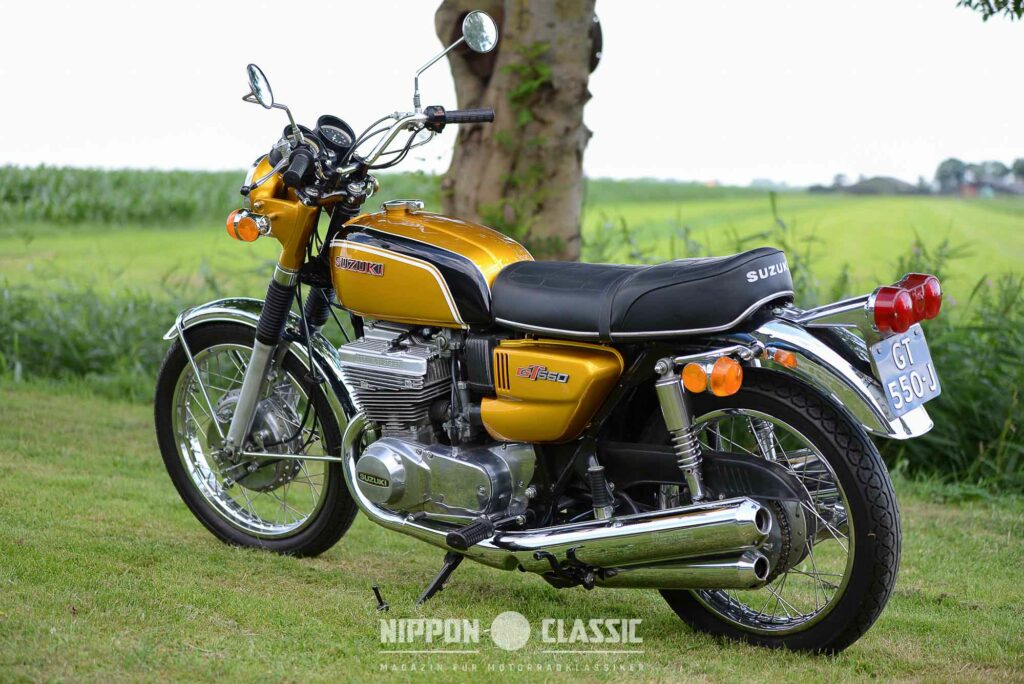 Rein äußerlich gab es kaum Unterschiede zwischen Suzuki GT 380 und GT 550