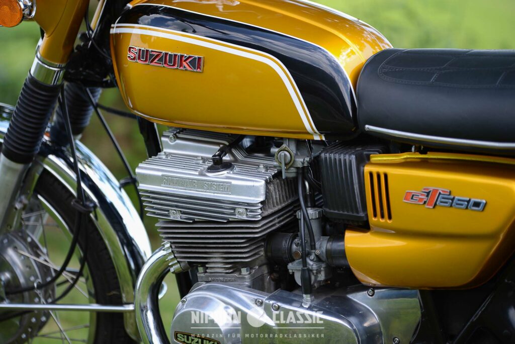 Das "Ram Air" System der GT550 sticht sofort ins Auge